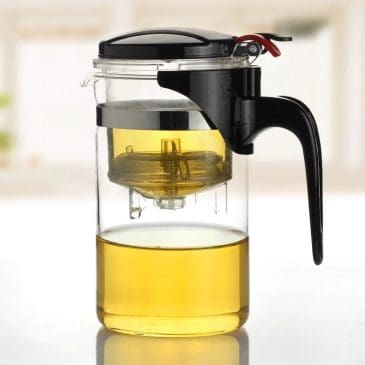 Teko Kaca Infuser Muzy Dengan Saringan 500ml