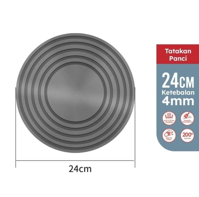 Dudukan Tatakan Kompor Aluminium Size Dia. 27cm Ketebalan 3mm - Gambar 2