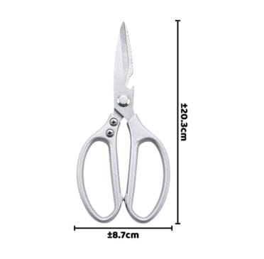 Gunting Dapur Serbaguna 3in1 Full Stainless Steel (Daging Ikan Sayur) - Gambar 3
