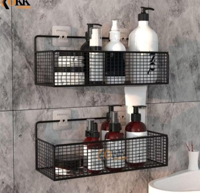Rak Kamar Mandi Hobby Bahan Besi Size 36x14.5x14.5cm