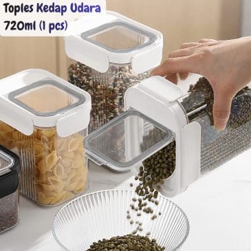 Toples Kedap Udara Dengan Seal Karet 720 Ml