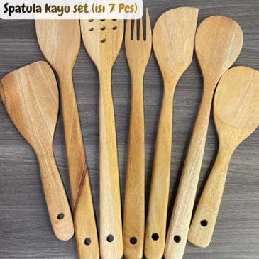 Spatula kayu set (isi 7 Pcs)
