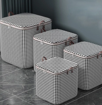 Box Tempat Penyimpanan Pakaian, Sprei, dan Selimut 110L Model Kotak + Pegangan