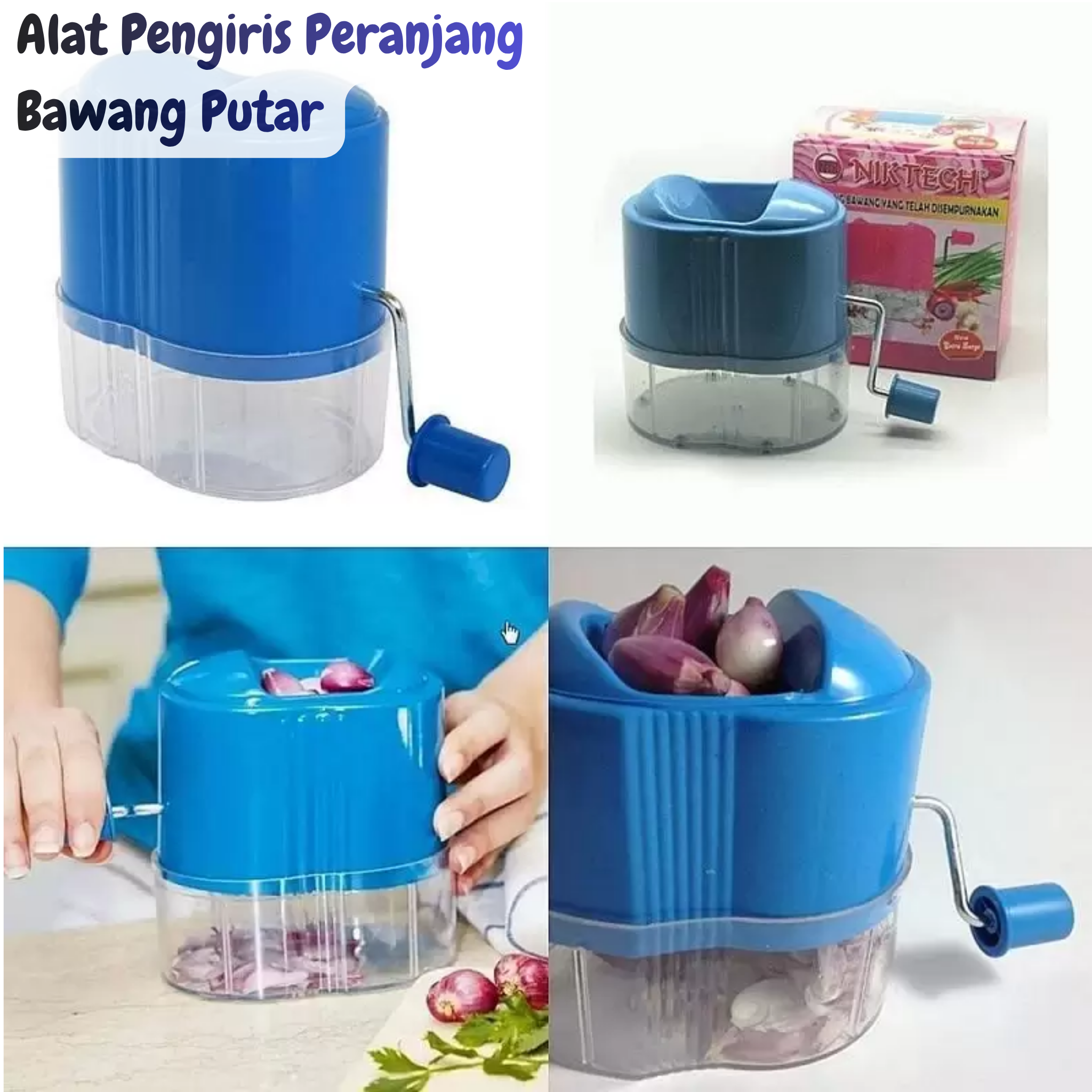 Alat Pengiris Peranjang Bawang Putar