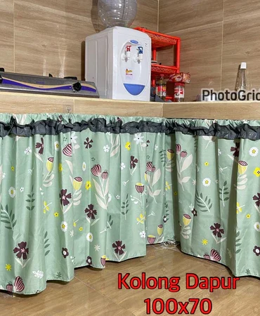 Gorden Penutup Kolong Meja Dapur Tosca Tulip 100x70cm