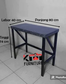 Meja Belajar Multifungsi Minimalis Modern 1 Susun 80 x 40 x 75 Cm