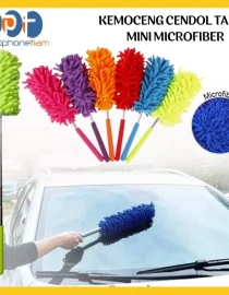 Kemoceng Pembersih Debu dan Langit Rumah Adjustable Microfiber Cendol 75cm