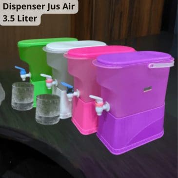 Dispenser Jus Dan Air Minum Kulkas Plastik + Tatakan 3.5 Liter