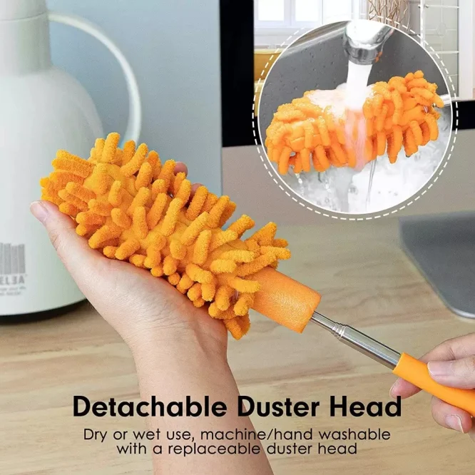 Kemoceng Pembersih Debu dan Langit Rumah Adjustable Microfiber Cendol 75cm - Gambar 6