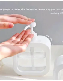 Botol Sabun Dispenser Kotak Persegi Perlengkapan Toilet 500ml
