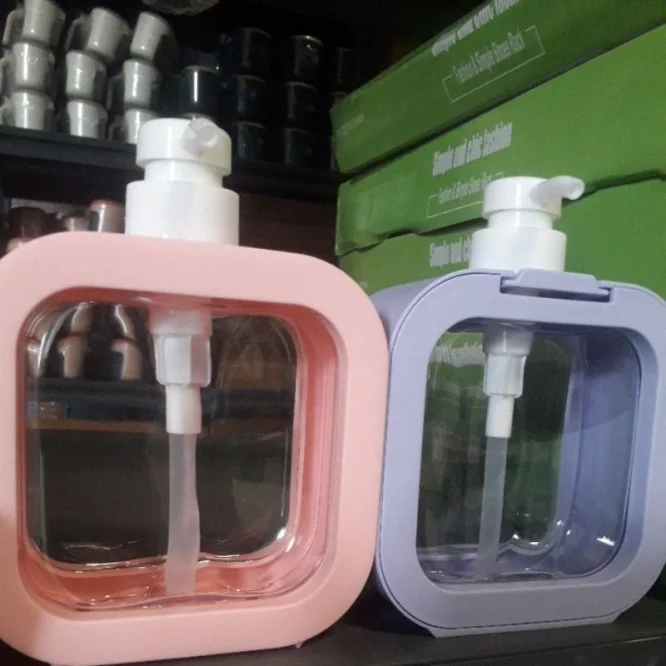 Botol Sabun Dispenser Kotak Persegi Perlengkapan Toilet 500ml - Gambar 9