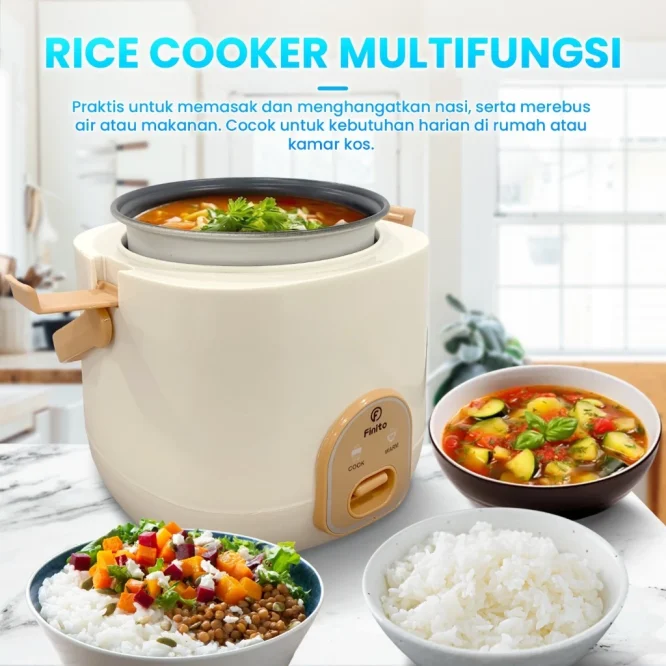 Magicom Rice Cooker Penanak Nasi Dan Mie kapasitas 0.8 Liter RC-001 - Gambar 5