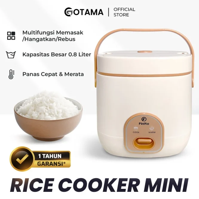 Magicom Rice Cooker Penanak Nasi Dan Mie kapasitas 0.8 Liter RC-001