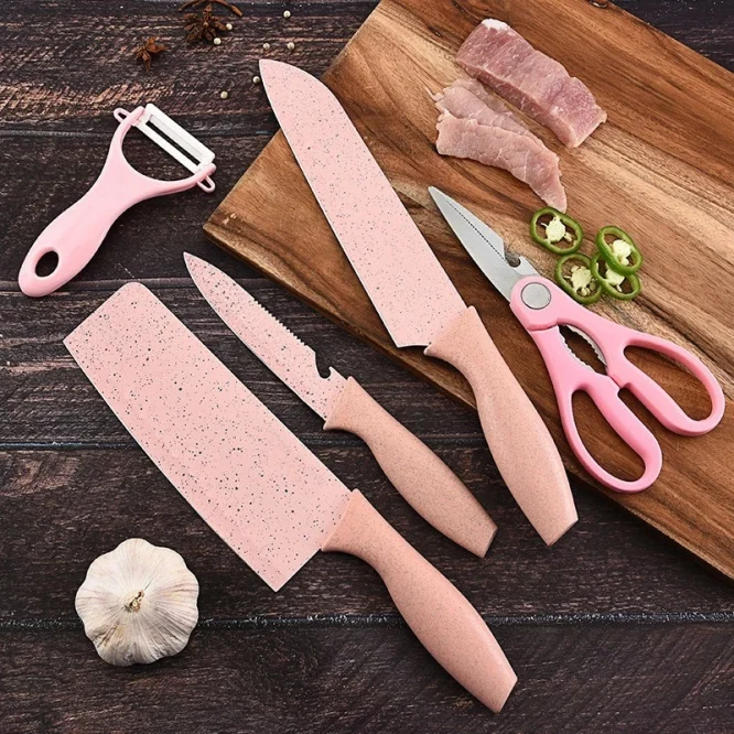 Pisau Dapur Rocio Colour Set 5in1