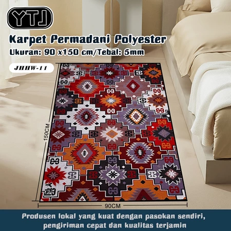 Karpet permadani polyester 150 x 90 cm variasi 11 SJR