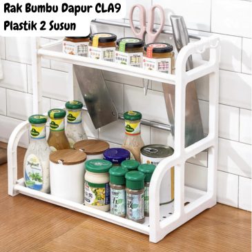 Rak Bumbu Dapur CLA9 Plastik 2 Susun