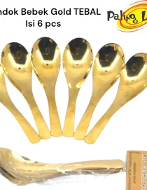 6 Pcs Sendok Bebek Gold Estetik - Stainless