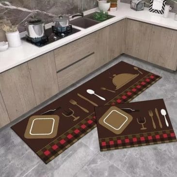 Keset Lantai Dapur 2in1 (1 Set isi 2pcs) KC-59 40*60+40*120