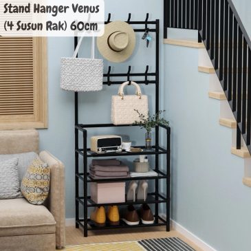Stand Hanger Rak Pakaian Venus (4 Susun Rak) Serbaguna Ukuran 60cm