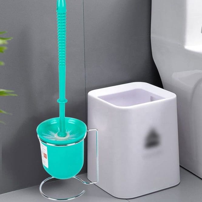Sikat Toilet Bulat Plastik Dengan Tatakan Besi - Gambar 6