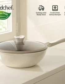 Wajan penggorengan anti lengket kapasitas besar 28 cm