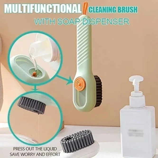 Sikat pembersih dispenser sabun multifungsi otomatis 2in1