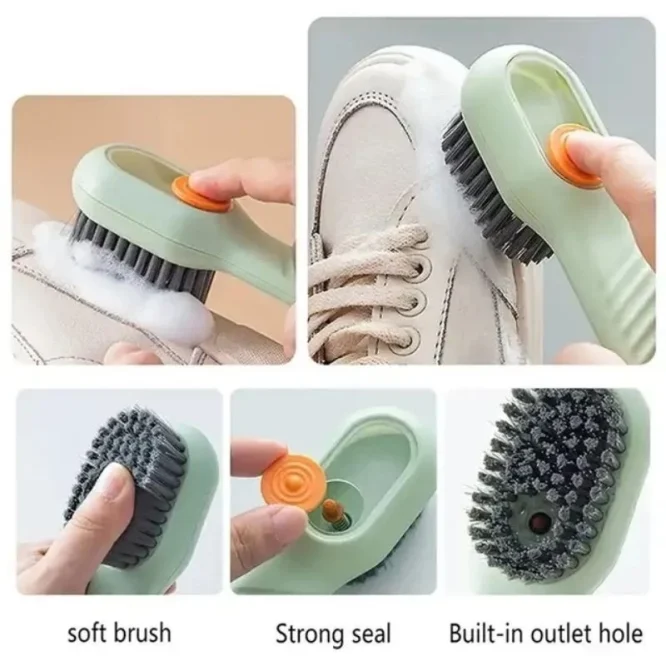 Sikat pembersih dispenser sabun multifungsi otomatis 2in1 - Gambar 4