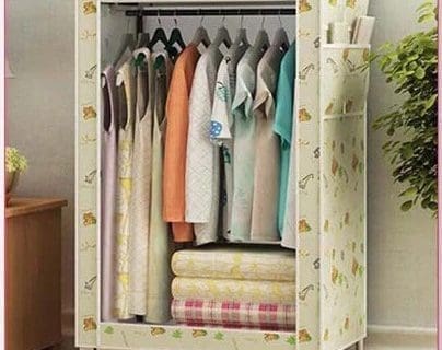 Lemari Pakaian Portable Kain Gulung Atas Motif Gajah