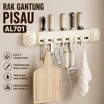 Gantungan Pisau 6 Kait Serbaguna AL701