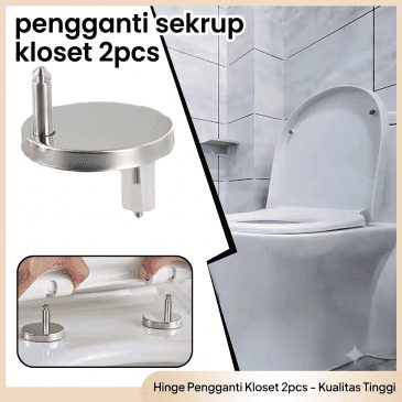 Aksesoris Pengganti Sekrup Dudukan Toilet Duduk Kloset 2 pcs