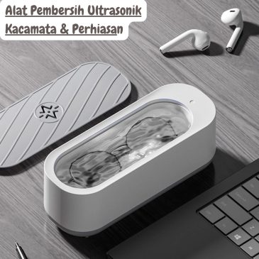 Alat Pembersih Ultrasonik Kacamata & Perhiasan dengan Sterilisasi UV - Ultrasonic Cleaner Portable