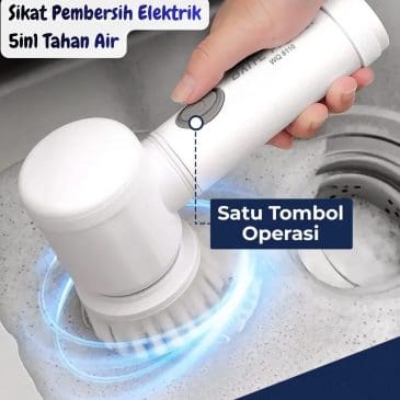 Sikat Pembersih Elektrik 5in1 Tahan Air