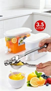 Paket Hemat Dispenser Jus 3.5 Liter + Alat Peras jerus Stainless