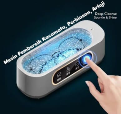 Alat Pembersih Ultrasonik Kacamata & Perhiasan dengan Sterilisasi UV - Ultrasonic Cleaner Portable - Gambar 5