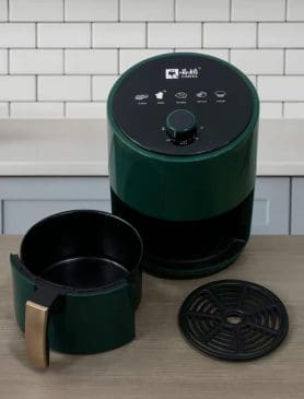 Air Fryer 4L Kapasitas Besar - Penggoreng Tanpa Minyak Low Watt Desain Emerald Gold Premium - Gambar 7