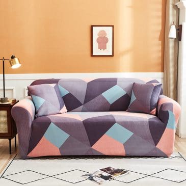 Cover Sarung Penutup Sofa Motif Magic Cube Uk. 1 Seater 90-140cm
