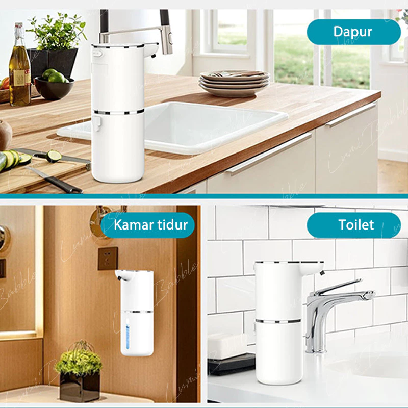 Dispenser sabun cair otomatis 350ml - Gambar 3