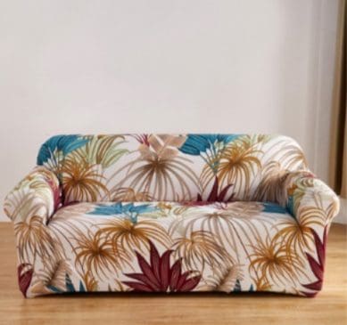 Cover Sarung Penutup Sofa Motif Acacia Leaf Uk. 1 Seater 90-140cm