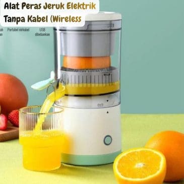 Alat Peras Jeruk Elektrik Tanpa Kabel (Wireless) - Juicer Portable Praktis
