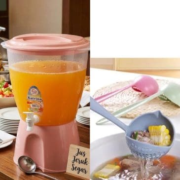 Paket Hemat Dispenser Air Minum Kapasitas 8 Liter Bahan Plastik + Sendok Kuah - Gambar 3