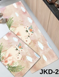 (1 Set isi 2pcs) Keset Lantai Dapur 2in1 JKD-262 Keset Panjang 120x40cm / Keset Pendek 60x40cm