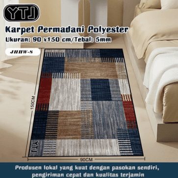 Karpet permadani polyester 150 x 90 cm variasi 8 SJR