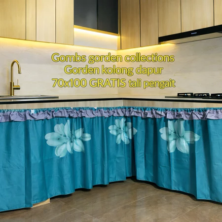 Gorden Penutup Kolong Meja Dapur Spica Tosca Soft 100x70cm