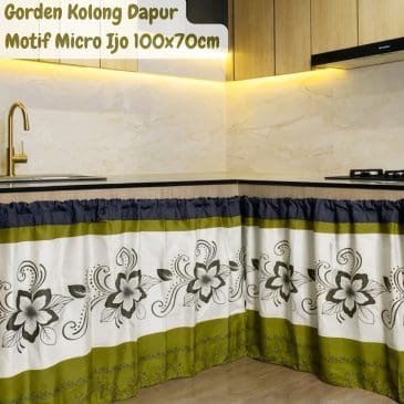 Gorden Penutup Kolong Meja Dapur 100x70cm