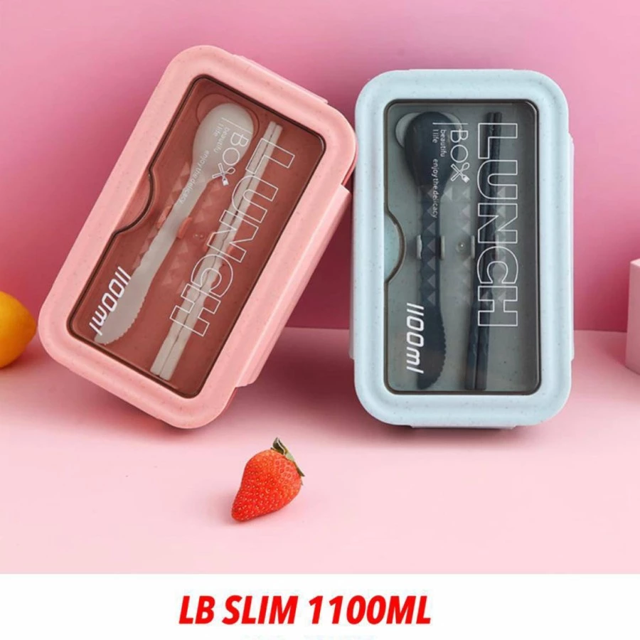 Lunch Box Bento / Kotak Bekal Makanan Set Sendok Sumpit VS1 - Gambar 2