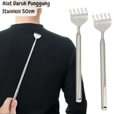 Alat Garuk Punggung Stainless Steel Antena 50 cm