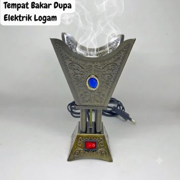 Tempat Bakar Bukhur / Dupa Elektrik Bahan Logam Incense