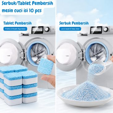 Serbuk / Tablet Pembersih Mesin Cuci Isi 10 pcs (ECERAN)