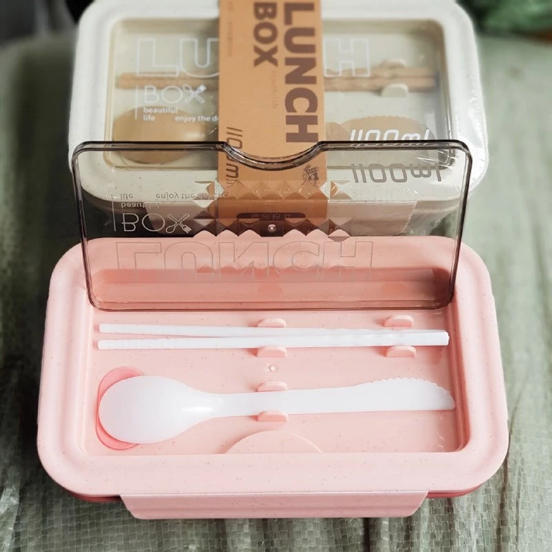 Lunch Box Bento / Kotak Bekal Makanan Set Sendok Sumpit VS1 - Gambar 3