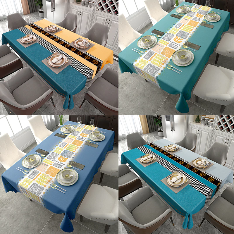 Taplak Meja Makan Anti Air dan Minyak Persegi Ukuran 137 x 183 cm & 140 x 180 Cm - Gambar 2